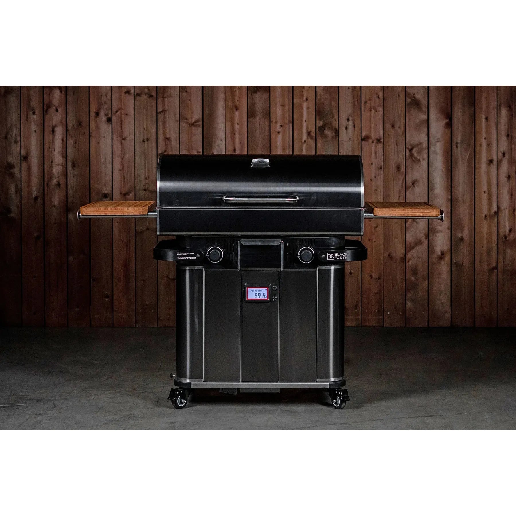 Black Earth Freestanding Hybrid Grill