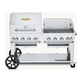 Crown Verity 60" Mobile Grill - Dome & Windguard