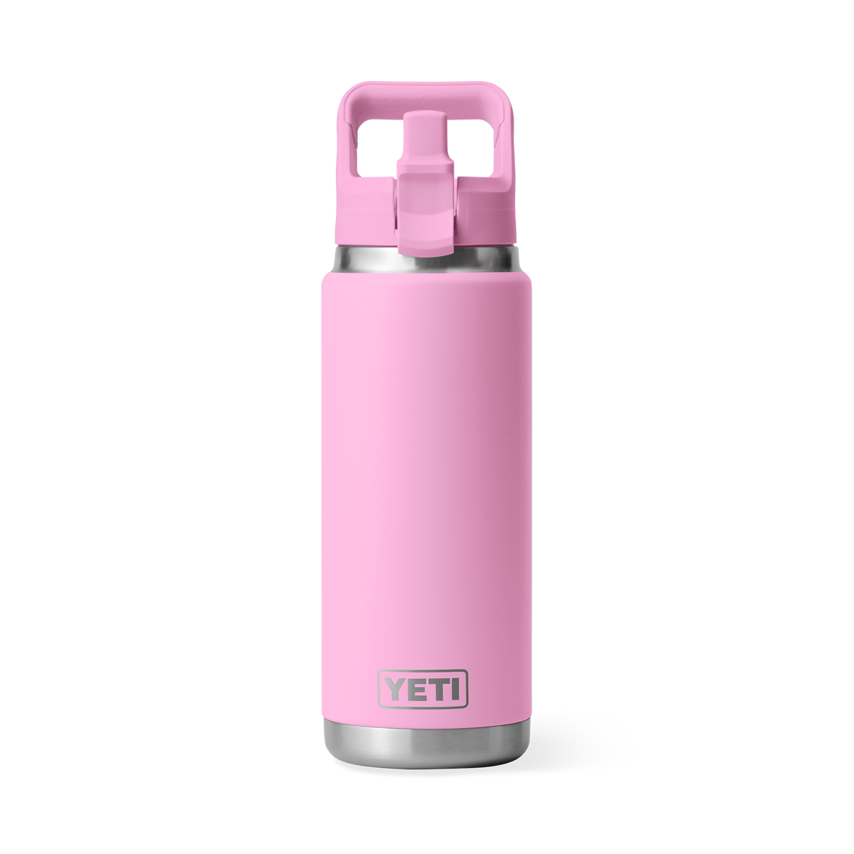 Yeti Rambler 26oz/769ml Bottle with Colour Match Straw Cap - Power Pink