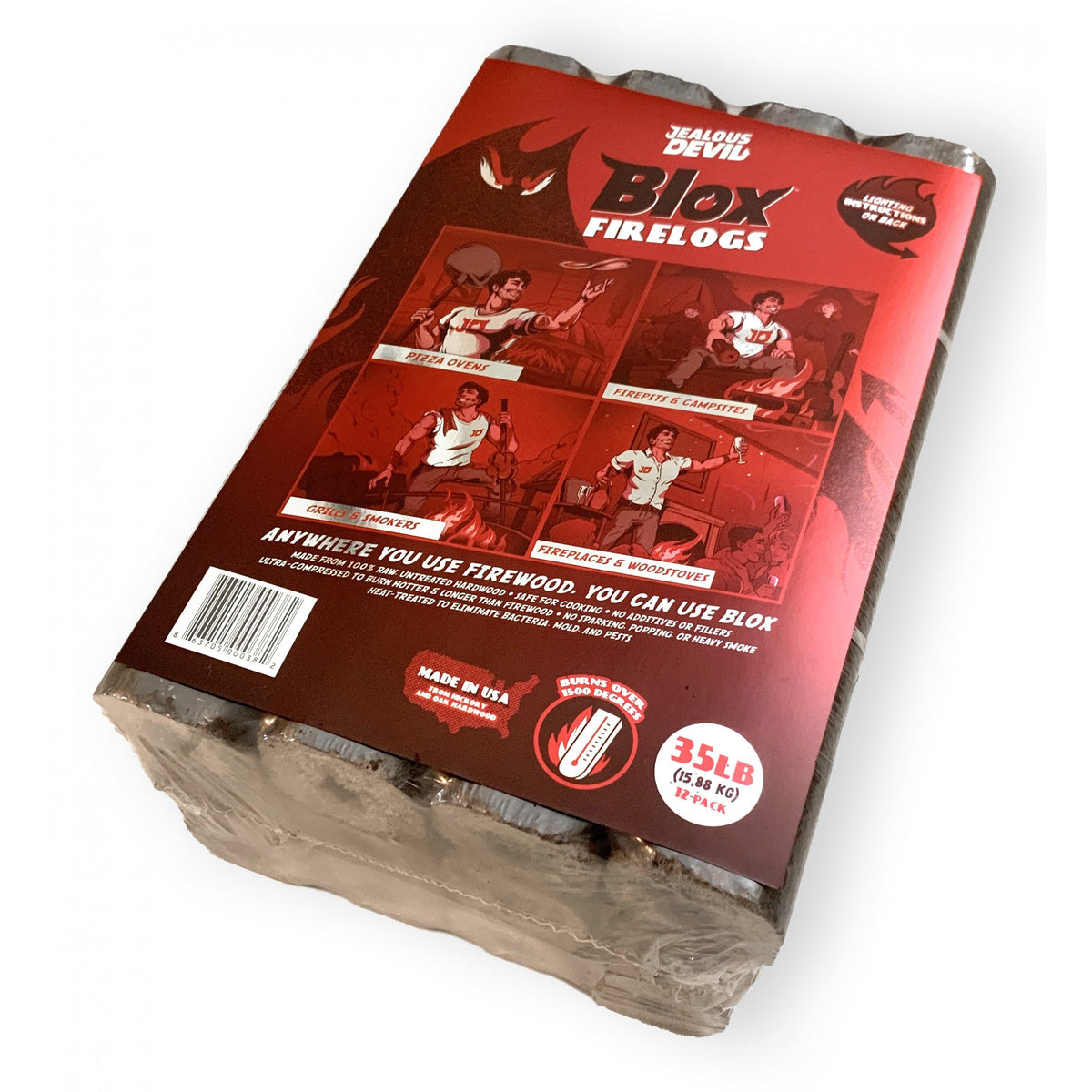 Jealous Devil - Blox All-Natural Pizza Oven Log – Luxe Barbeque Company