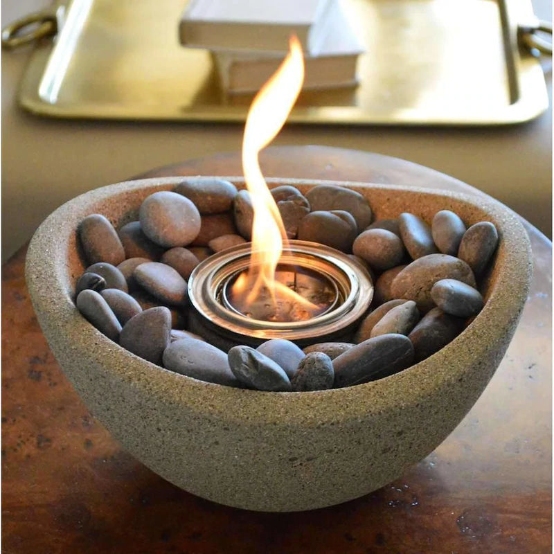 Terra Flame - Wave Fire Bowl Table Top - Graphite – Luxe Barbeque Company