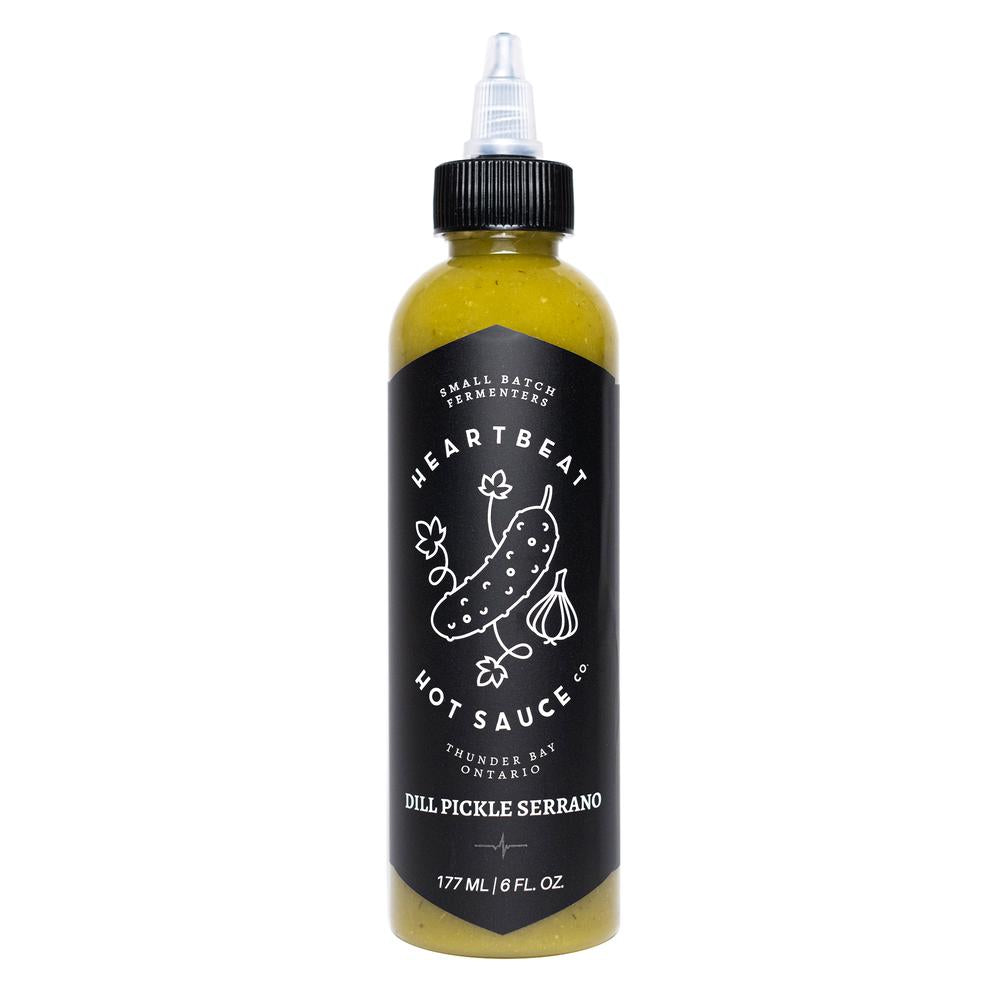 Heartbeat Hot Sauce Dill Pickle Serrano Luxe Barbeque Company