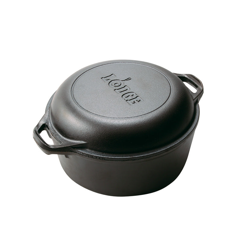 Lodge Quart Cast Iron Double Dutch Oven – Luxe Barbeque Company