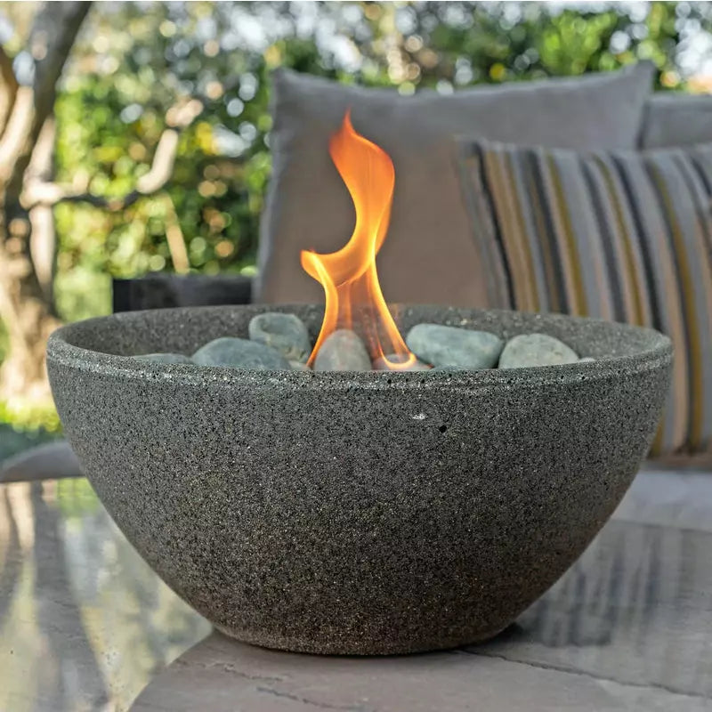 Terra Flame - Basin Fire Bowl Table Top - Graphite – Luxe Barbeque Company