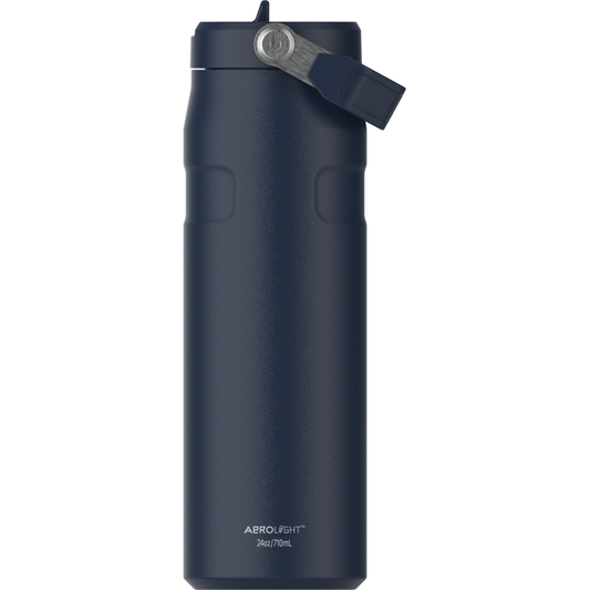 Stanley - The IceFlow™ Flip Straw 2.0 Bottle - 24oz/0.71L Dark Navy