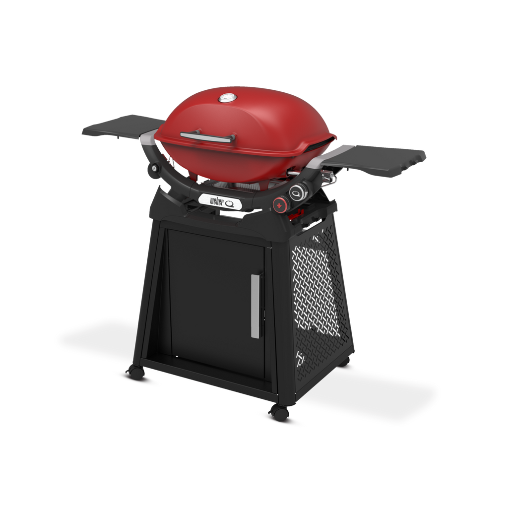 Weber - Q 2800N+ Gas Grill with Premium Stand - Flame Red