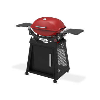 Weber - Q 2800N+ Gas Grill with Premium Stand - Flame Red