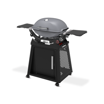 Weber - Q 2800N+ Gas Grill with Premium Stand - Smoke Grey
