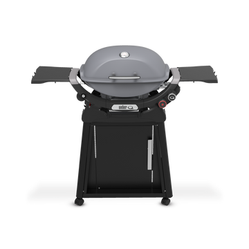 Weber - Q 2800N+ Gas Grill with Premium Stand - Smoke Grey