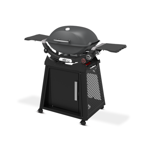 Weber - Q 2800N+ Gas Grill with Premium Stand - Charcoal