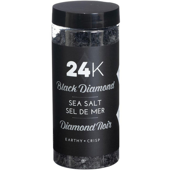 image of 24K Black Diamond Sea Salt Flakes 180g