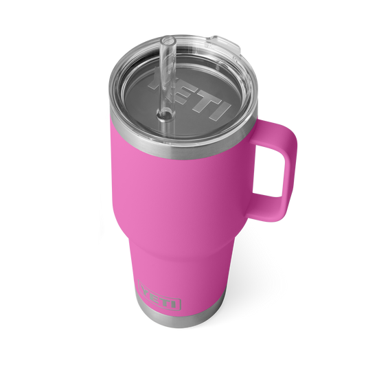 Yeti Rambler 35oz Mug With Straw Lid - Wildflower Fuchsia