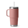 Yeti Rambler 25oz Mug With Straw Lid - Sandstone Pink