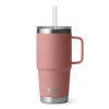 Yeti Rambler 25oz Mug With Straw Lid - Sandstone Pink