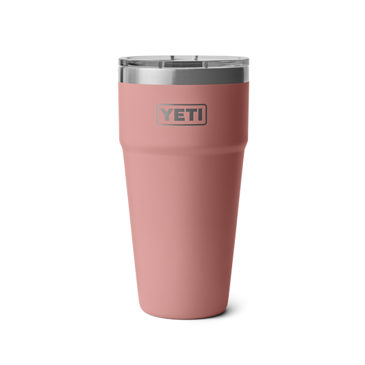 Yeti Rambler 30oz/877ml Stackable Cup with Magslider Lid - Sandstone Pink