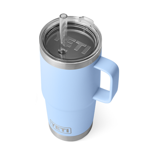 Yeti Rambler 25oz Mug With Straw Lid - Big Sky Blue