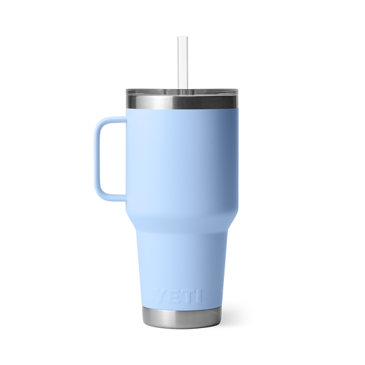 Yeti Rambler 35oz Mug With Straw Lid - Big Sky Blue