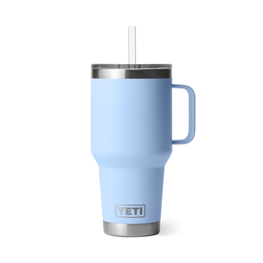 Yeti Rambler 35oz Mug With Straw Lid - Big Sky Blue