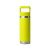 Yeti Rambler 18oz/532ml Bottle with Colour Match Straw Cap - Firefly Yellow