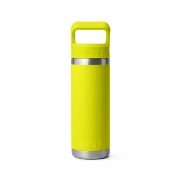 Yeti Rambler 18oz/532ml Bottle with Colour Match Straw Cap - Firefly Yellow