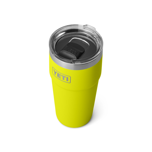 Yeti Rambler 20oz/591ml Stackable Cup with Magslider Lid - Firefly Yellow