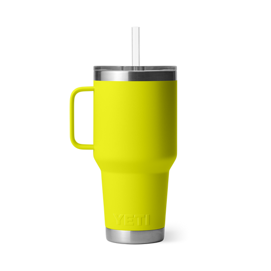 Yeti Rambler 35oz Mug With Straw Lid - Firefly Yellow