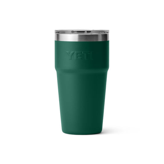 Yeti Rambler 20oz/591ml Stackable Cup with Magslider Lid - Black Forest Green
