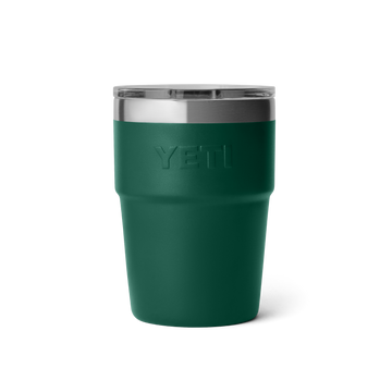 Yeti Rambler 16oz/473ml Stackable Cup - Black Forest Green