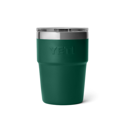 Yeti Rambler 16oz/473ml Stackable Cup - Black Forest Green
