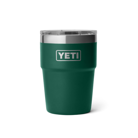Yeti Rambler 16oz/473ml Stackable Cup - Black Forest Green
