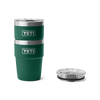Yeti Rambler 16oz/473ml Stackable Cup - Black Forest Green