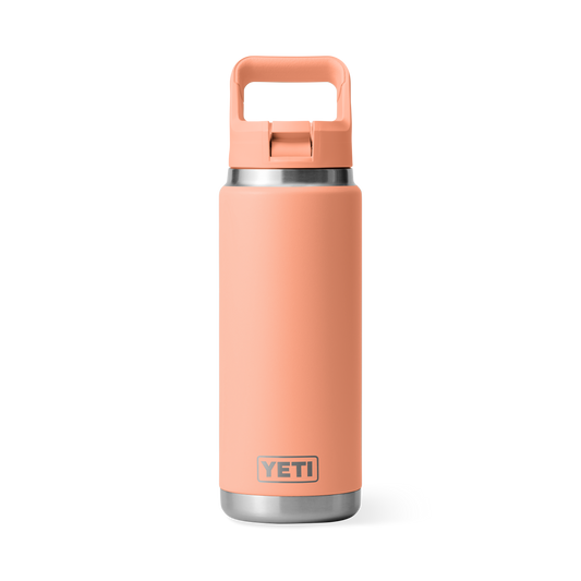 Yeti Rambler 26oz/769ml Bottle with Colour Match Straw Cap - Lowcountry Peach