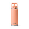 Yeti Rambler 26oz/769ml Bottle with Colour Match Straw Cap - Lowcountry Peach