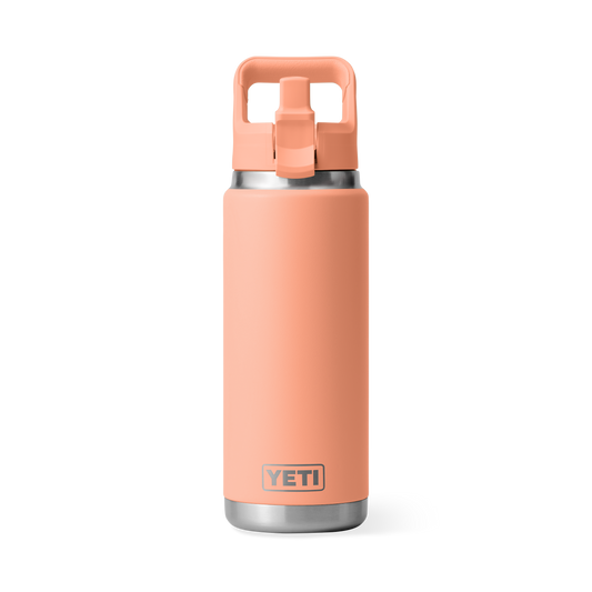 Yeti Rambler 26oz/769ml Bottle with Colour Match Straw Cap - Lowcountry Peach