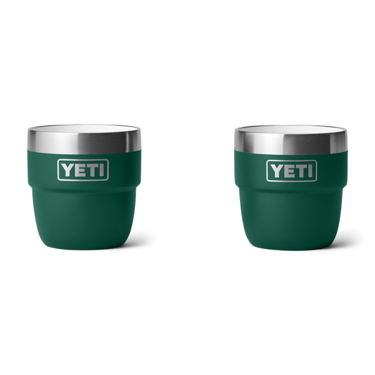 Yeti Rambler 118ML/4oz Stackable Cups - Black Forest Green