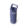 Yeti Rambler 18oz/532ml Bottle with Colour Match Straw Cap - Moon Dust