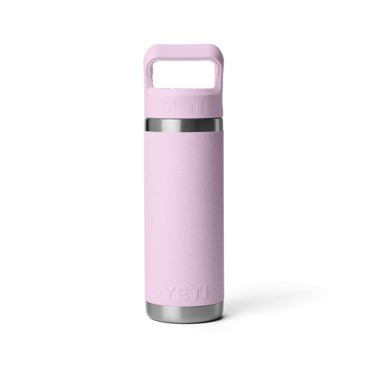 Yeti Rambler 18oz/532ml Bottle with Colour Match Straw Cap - Cherry Blossom