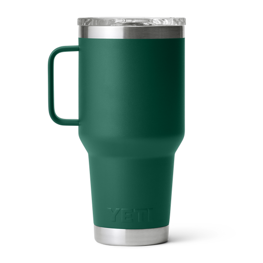 Yeti Rambler 30oz/887ml Travel Mug with Stronghold Lid - Black Forest Green