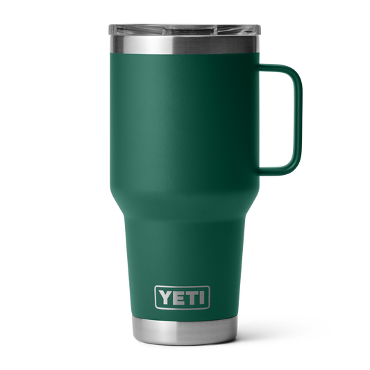 Yeti Rambler 30oz/887ml Travel Mug with Stronghold Lid - Black Forest Green