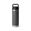 Yeti Rambler 18oz/532ml Bottle with Chug Cap - Black Stone