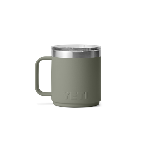 Yeti Rambler 10oz/295ML Ceramic Lined Stackable Mug With Magslider Lid - Pampa Green