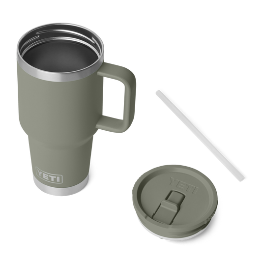 Yeti Rambler 30oz/887ml Travel Straw Mug - Pampa Green