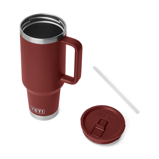 Yeti Rambler 1.18L/40oz Travel Straw Mug - Stag Red