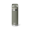 Yeti Rambler 18oz/532ml Bottle with Flip Chug Cap - Pampa Green