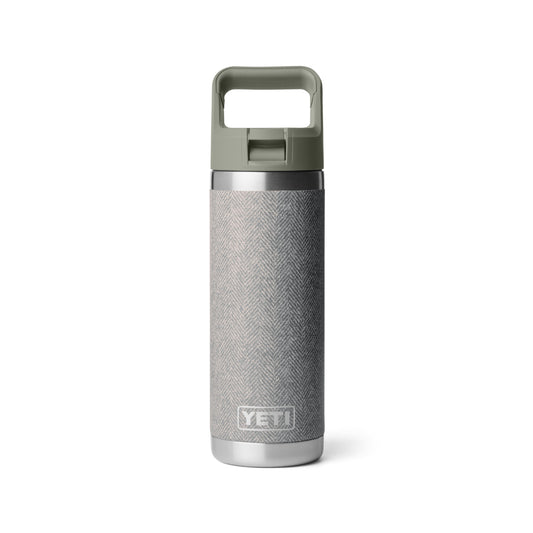 Yeti Rambler 18oz/532ml Bottle with Colour Match Straw Cap - Riverhead Green