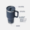Yeti Rambler 30oz/887ml Travel Straw Mug - Navy