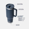 Yeti Rambler 1.18L/40oz Travel Straw Mug - Navy