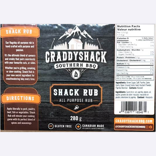 Craddyshack Southern BBQ - Shack Rub