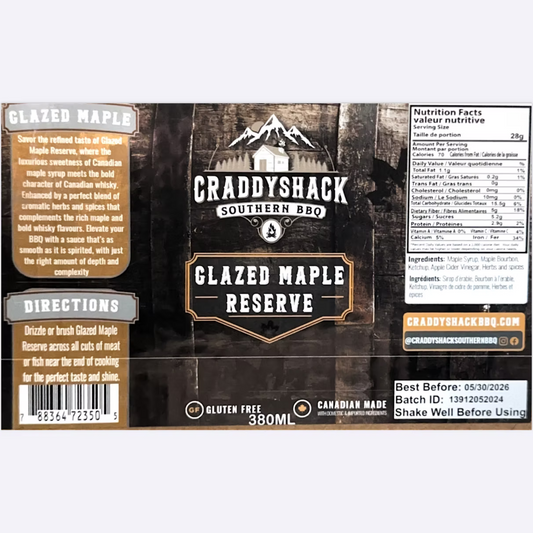 Craddyshack Southern BBQ - Glazed Maple Reserve
