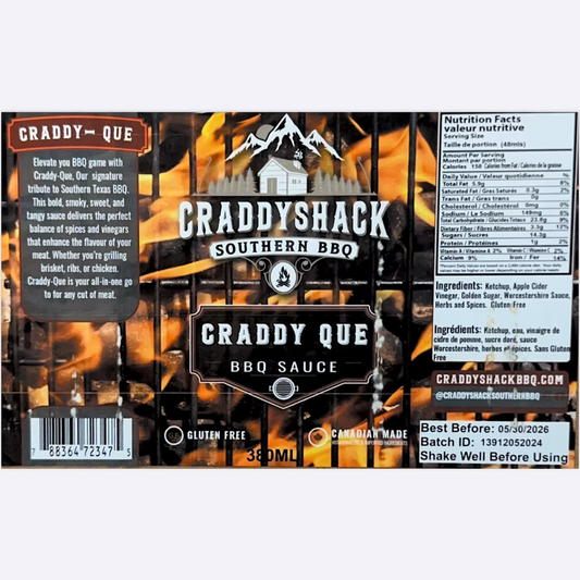 Craddyshack Southern BBQ - Craddy Que